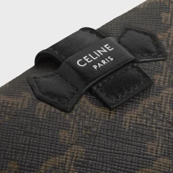 Discount Fine Strap Wallet in Triomphe Canvas and Lambskin Triomphe Canvas | Essentials
