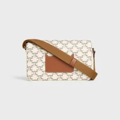 Fashion Flap Messenger in Triomphe Canvas and Calfskin Triomphe Canvas | Categories·Cross-Body Bags