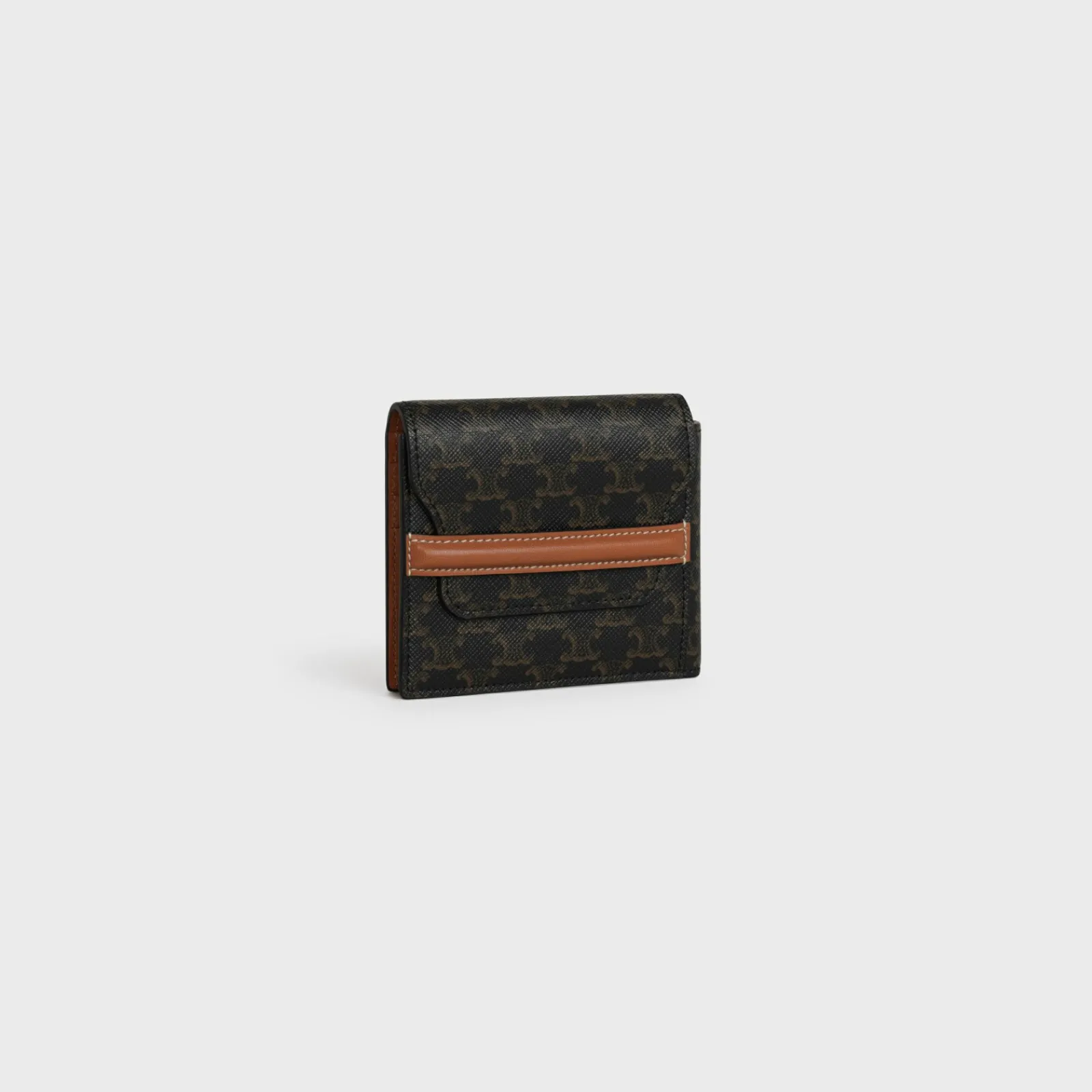 Hot Flap Origami wallet in Triomphe Canvas and Lambskin Triomphe Canvas | Essentials
