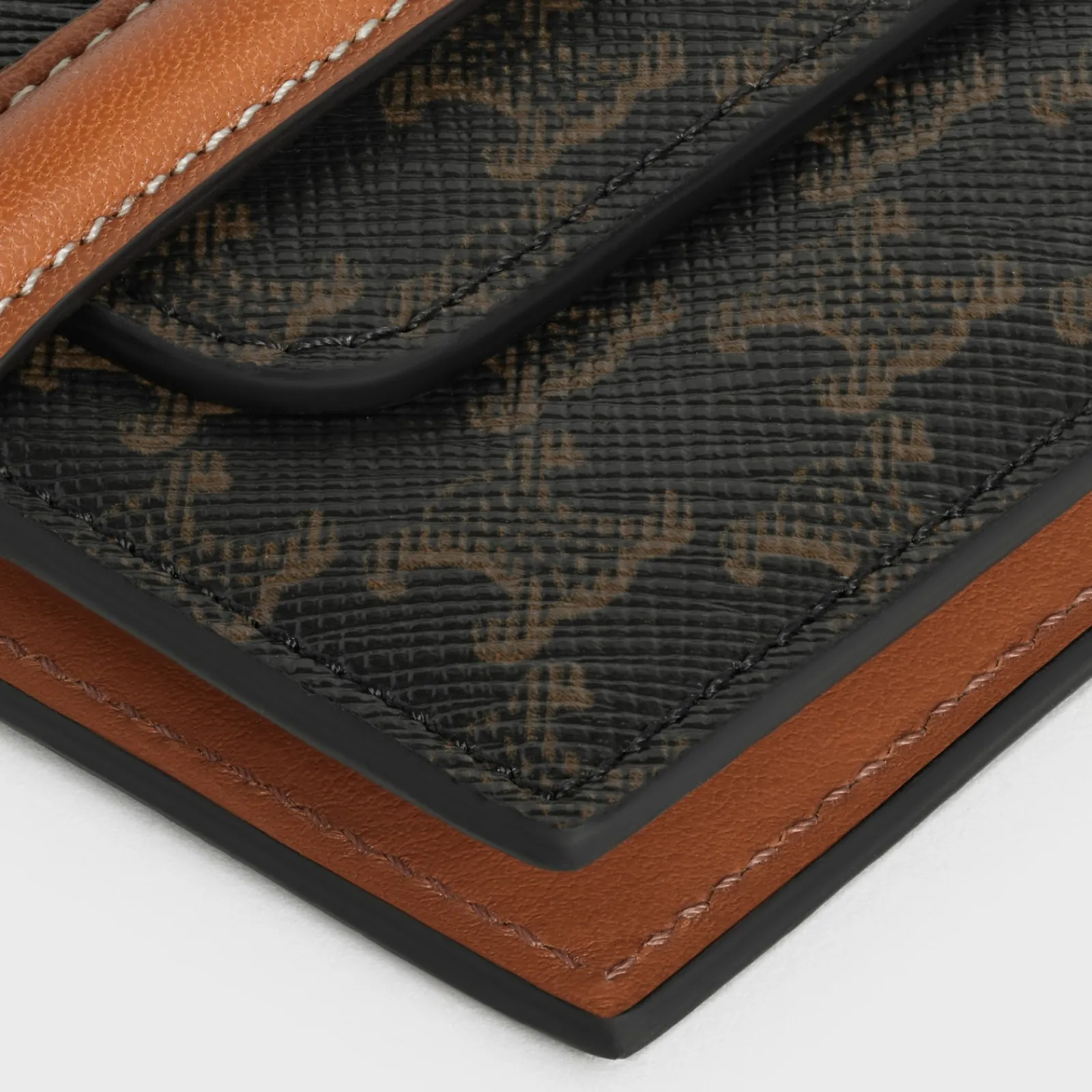 Hot Flap Origami wallet in Triomphe Canvas and Lambskin Triomphe Canvas | Essentials
