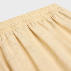 Sale flowing shorts in triomphe silk jacquard Women Pants And Shorts