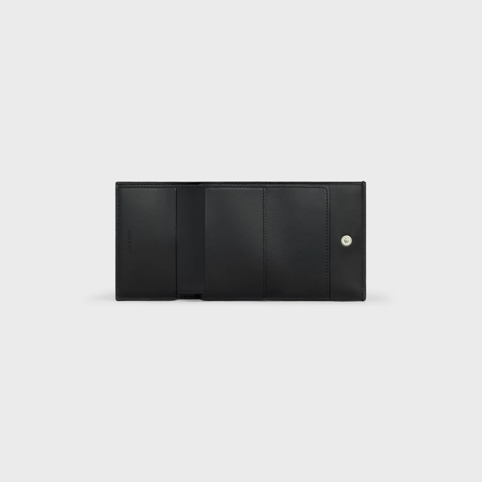 Sale Folded Compact Wallet in Grained Calfskin Essentials | Categories·Allets