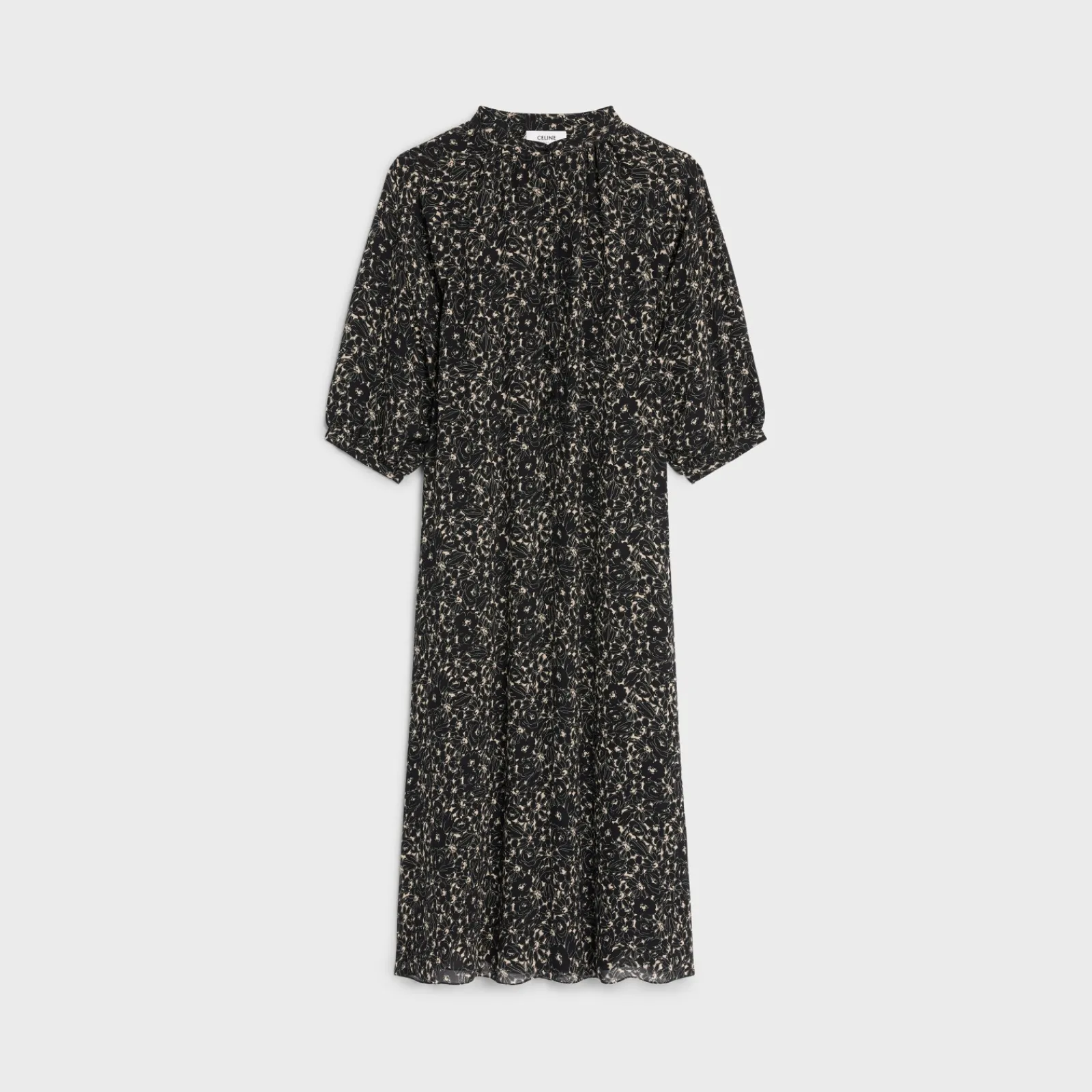 Online folk dress in viscose georgette Women Dresses And Skirts