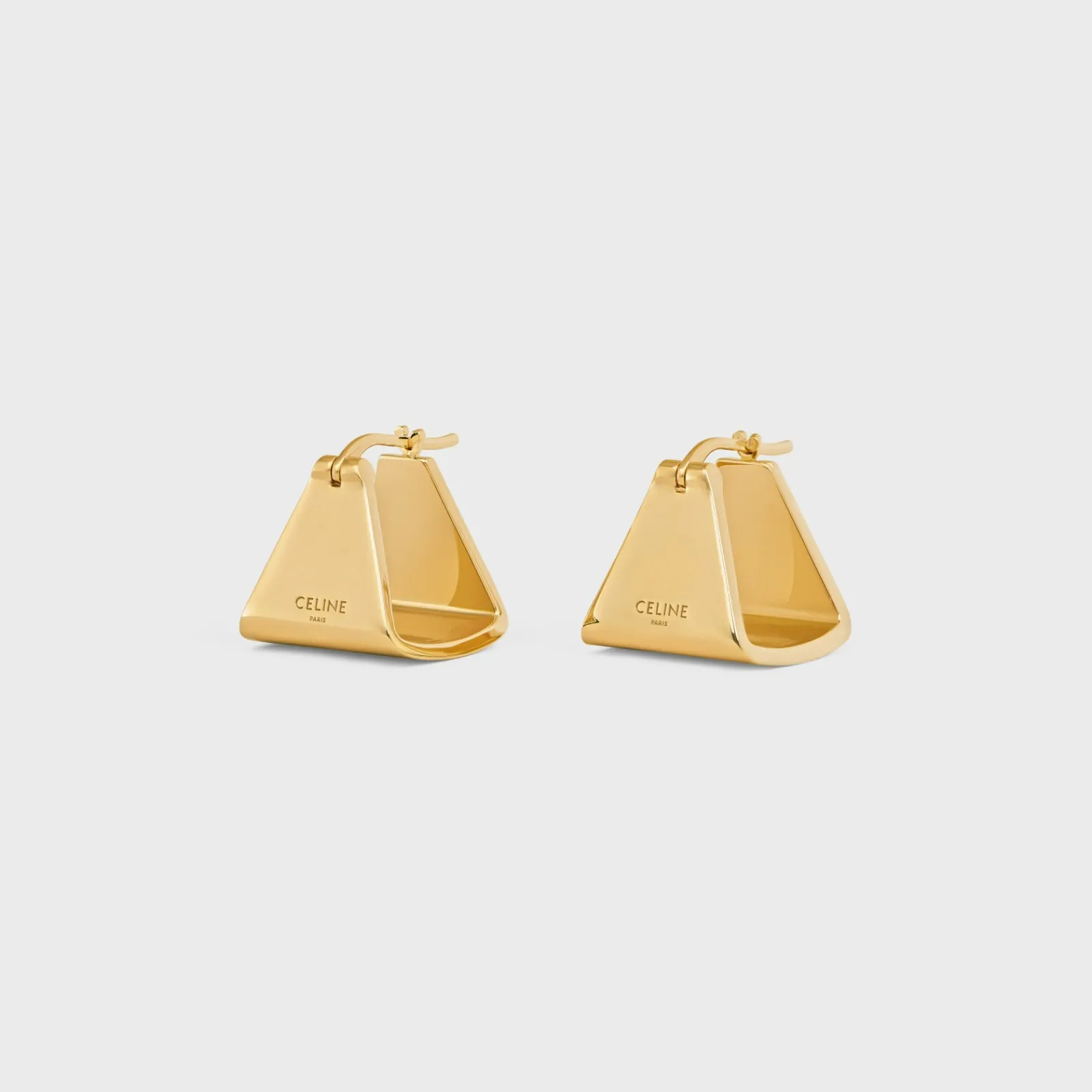 Discount Formes Abstraites Pyramid Hoops in Brass with Finish Women Other Lines | Categories·Earrings