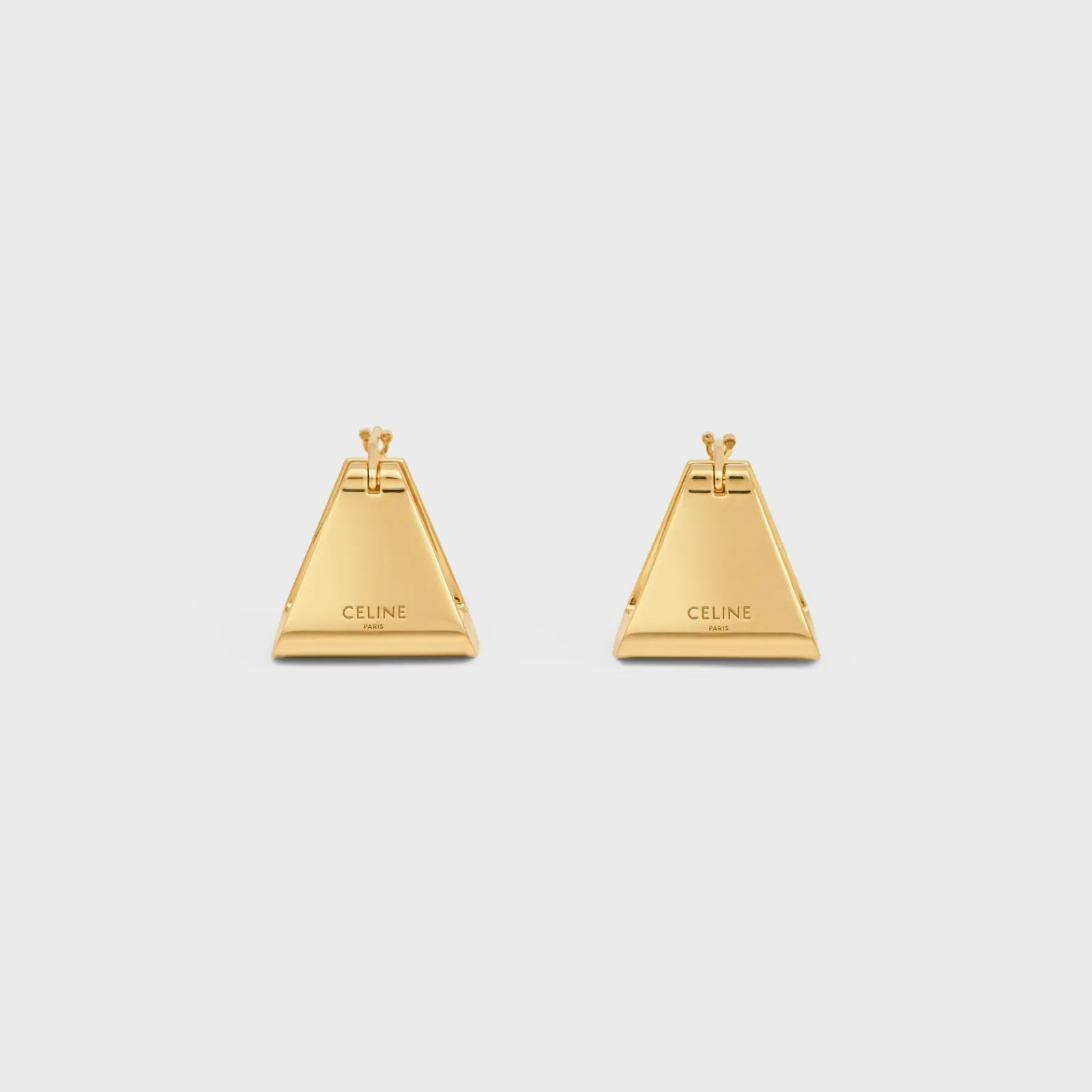Discount Formes Abstraites Pyramid Hoops in Brass with Finish Women Other Lines | Categories·Earrings