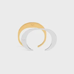 New Formes Abstraites Set of 2 Cuffs in Brass with Gold and Rhodium Finish Women Other Lines | Categories·Bracelets