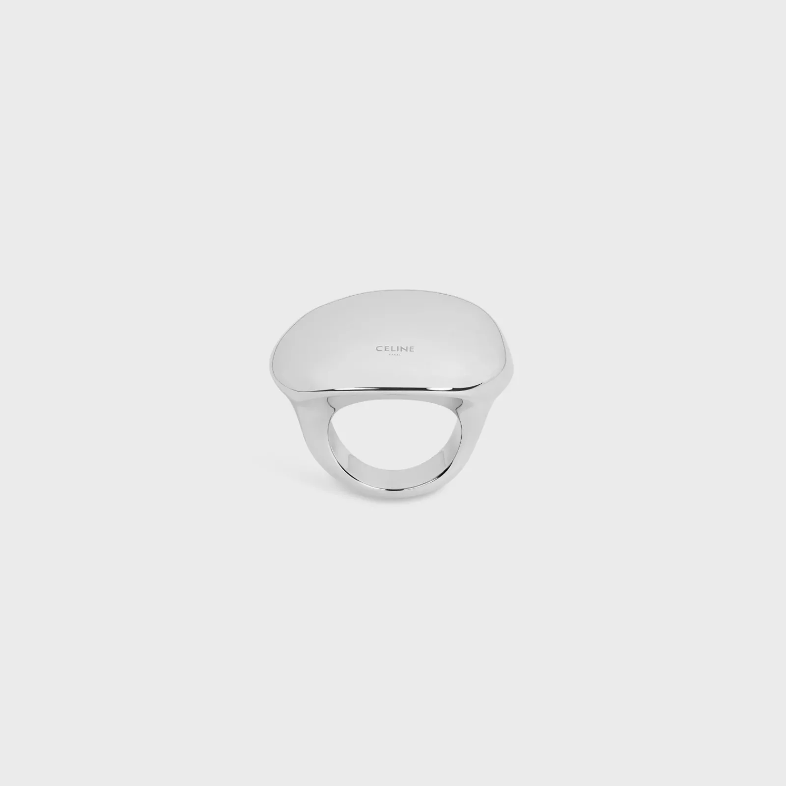 Sale Formes Abstraites Sphere Ring in Brass with Rhodium Finish Women Other Lines | Categories·Rings