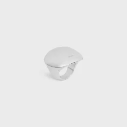 Sale Formes Abstraites Sphere Ring in Brass with Rhodium Finish Women Other Lines | Categories·Rings