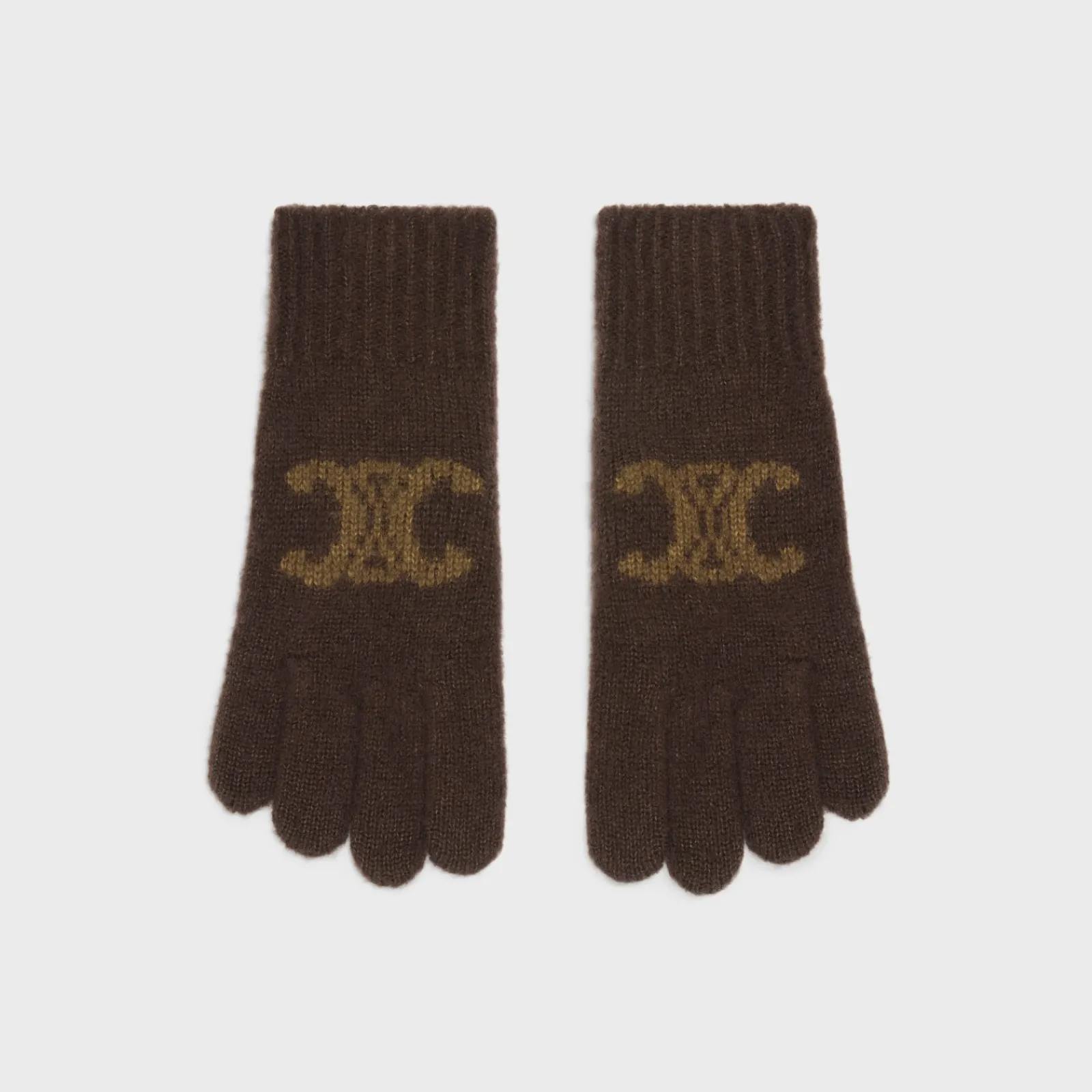 Discount gloves in monogram wool, cashmere and silk Women Hats And Gloves