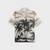 Sale hawaiian shirt in printed crepe de chine Shirts