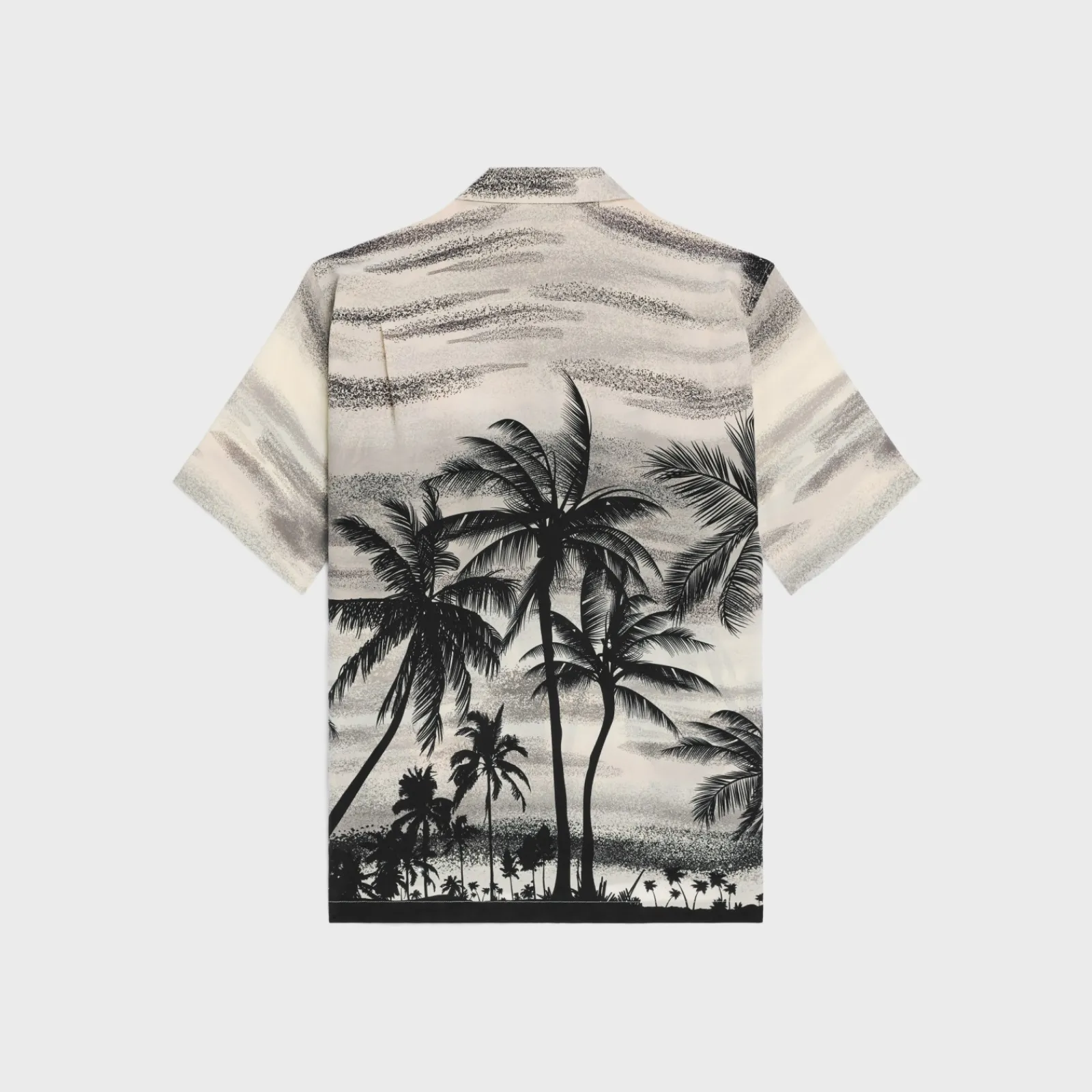 Sale hawaiian shirt in printed crepe de chine Shirts