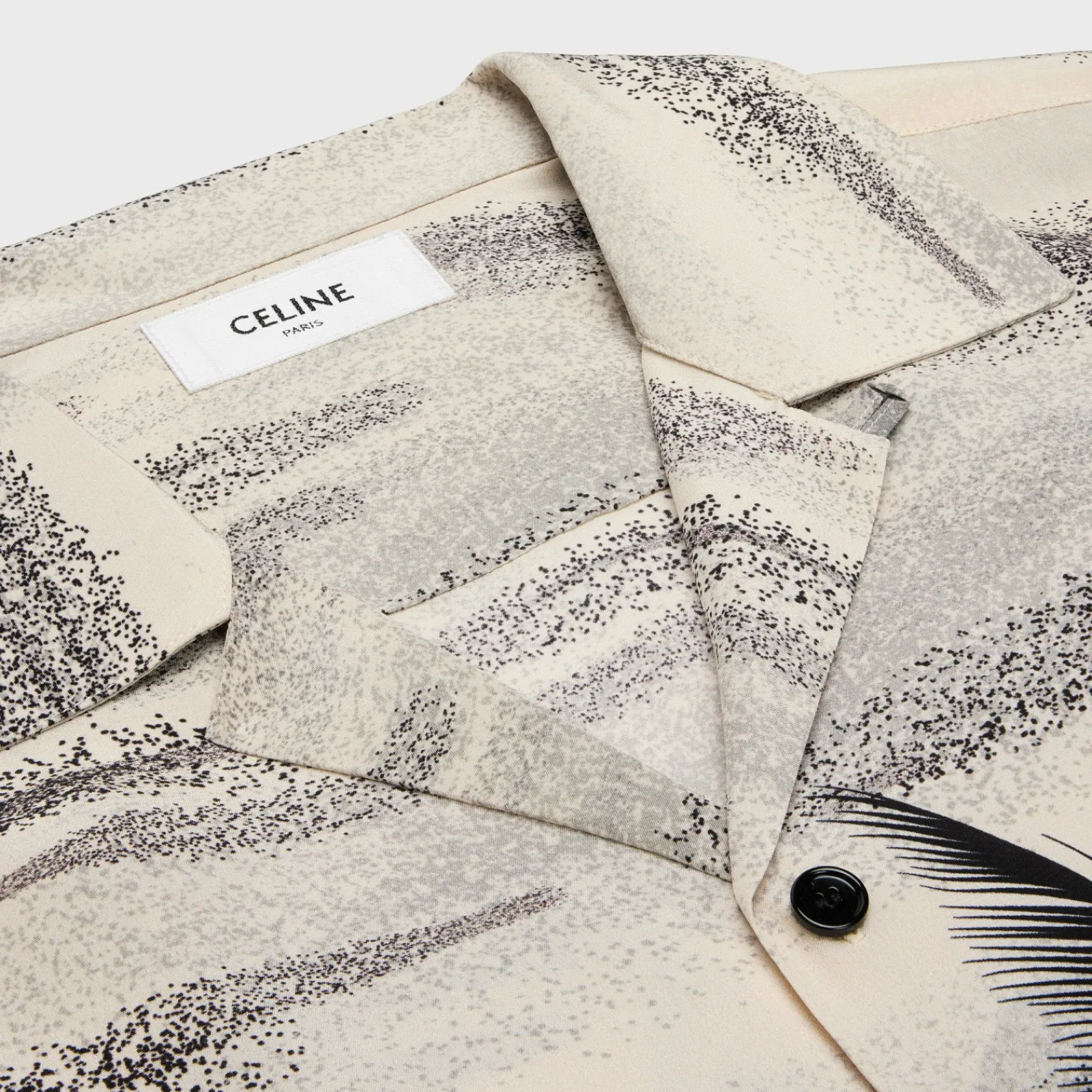 Sale hawaiian shirt in printed crepe de chine Shirts