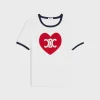 New heart triomphe t-shirt in cotton jersey Women T-Shirts And Sweatshirts