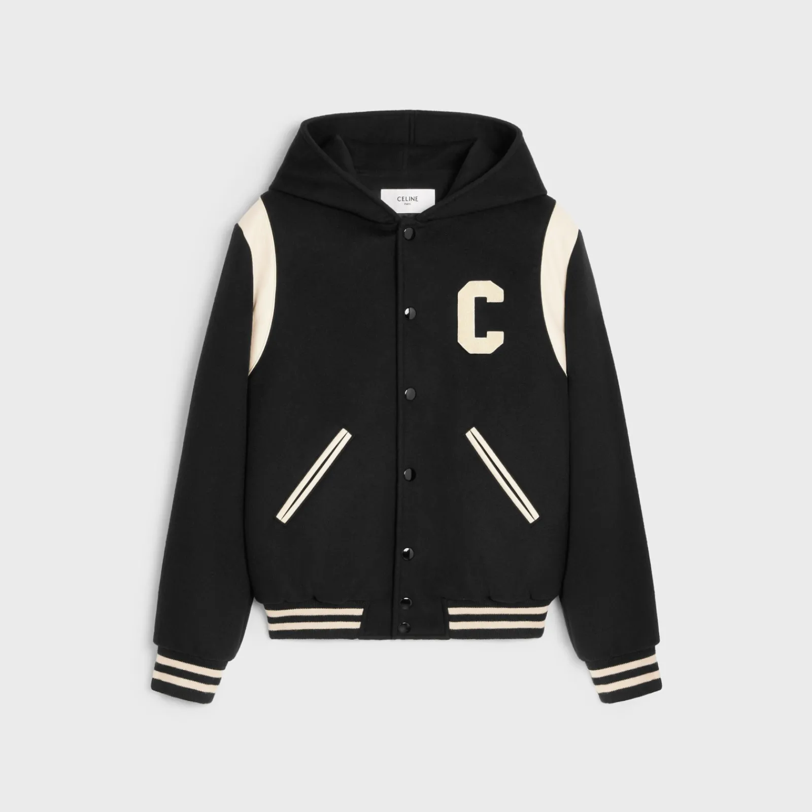Fashion hooded teddy jacket in cashmere wool Coats & Blousons