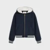 Fashion Hooded Teddy jacket in double face cashmere Women Jackets