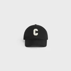 Hot Initial baseball cap in cotton Hats And Soft Accessories