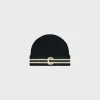 New initial beanie in cotton Hats And Soft Accessories
