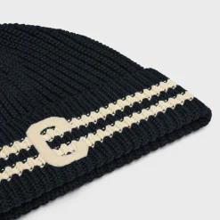 New initial beanie in cotton Hats And Soft Accessories