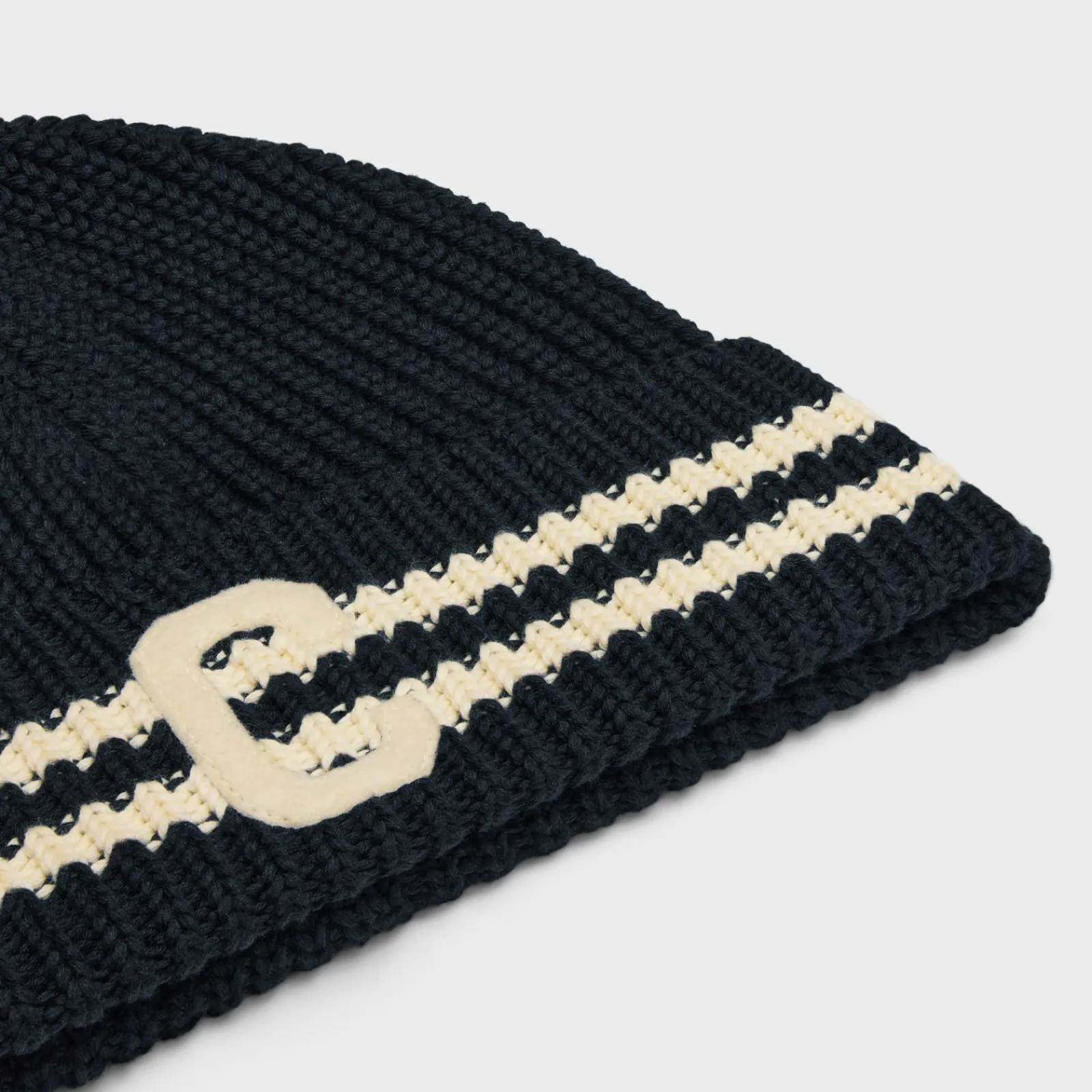 New initial beanie in cotton Hats And Soft Accessories