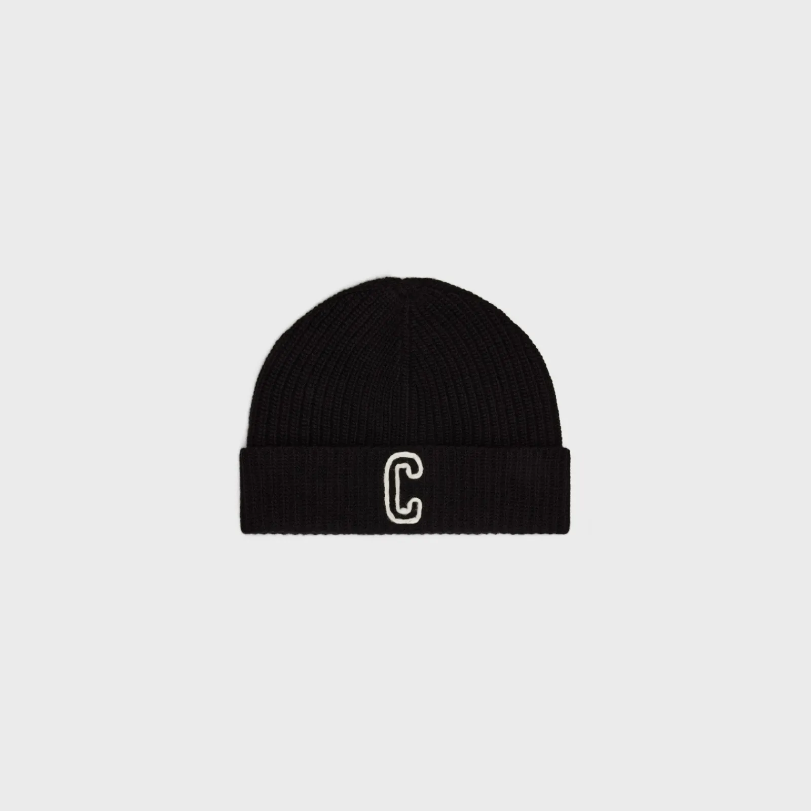 Sale initial beanie in ribbed wool Hats And Soft Accessories