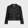 Hot jacket with Claudine collar in soft lambskin Women Jackets | Leather And Shearling