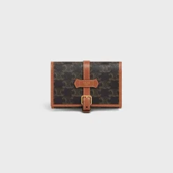 Online JEWELRY POUCH IN TRIOMPHE CANVAS AND CALFSKIN Travel Sprays