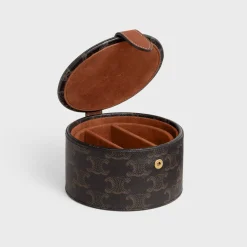 Hot JEWELS Case in Triomphe Canvas and Calfskin Travel