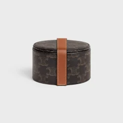 Hot JEWELS Case in Triomphe Canvas and Calfskin Travel