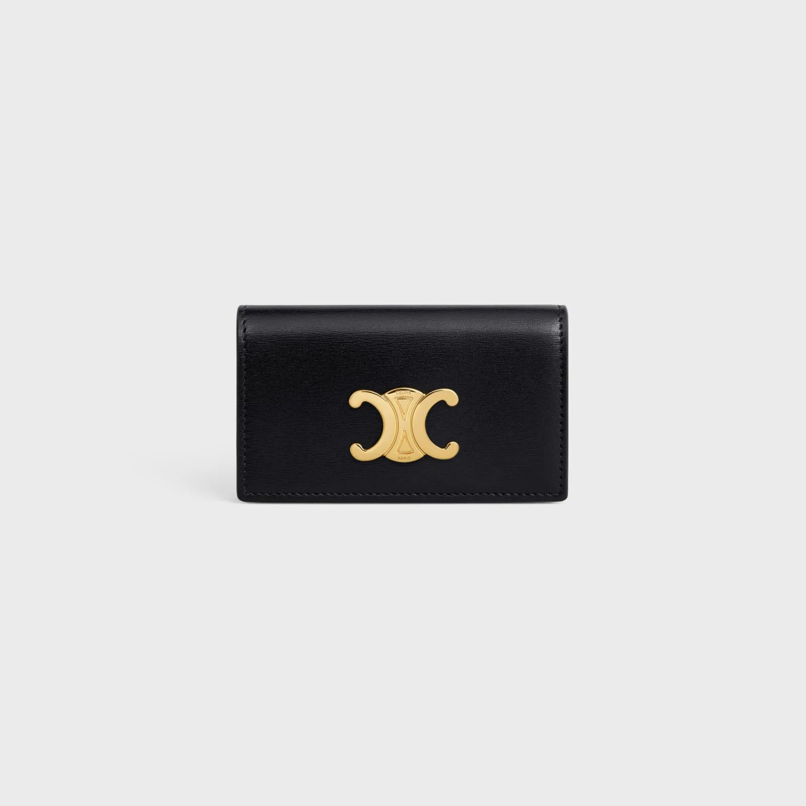 New KEY CASE TRIOMPHE in Shiny calfskin Women Triomphe | Categories·Pouches And Tech Accessories