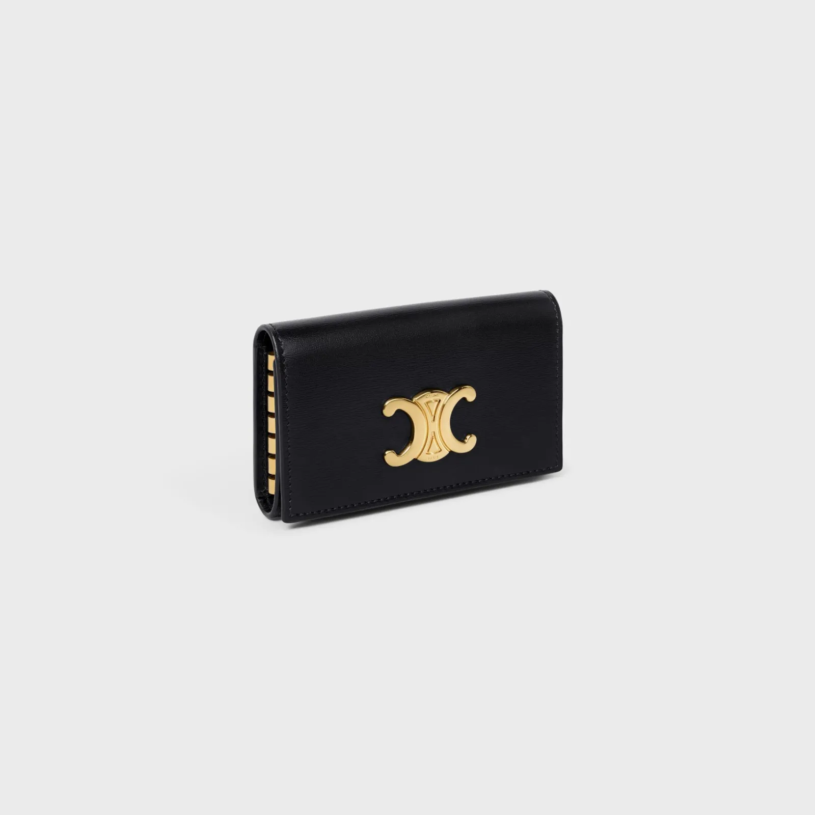 New KEY CASE TRIOMPHE in Shiny calfskin Women Triomphe | Categories·Pouches And Tech Accessories