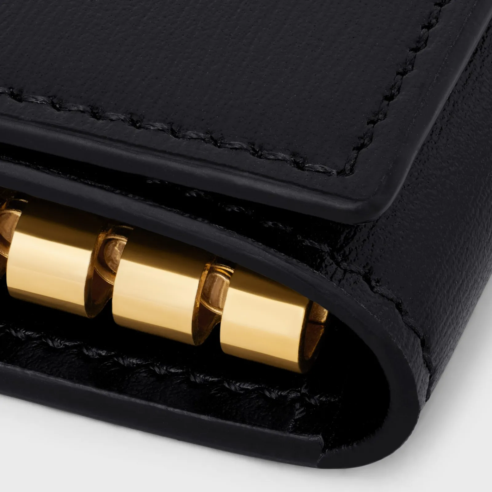 New KEY CASE TRIOMPHE in Shiny calfskin Women Triomphe | Categories·Pouches And Tech Accessories