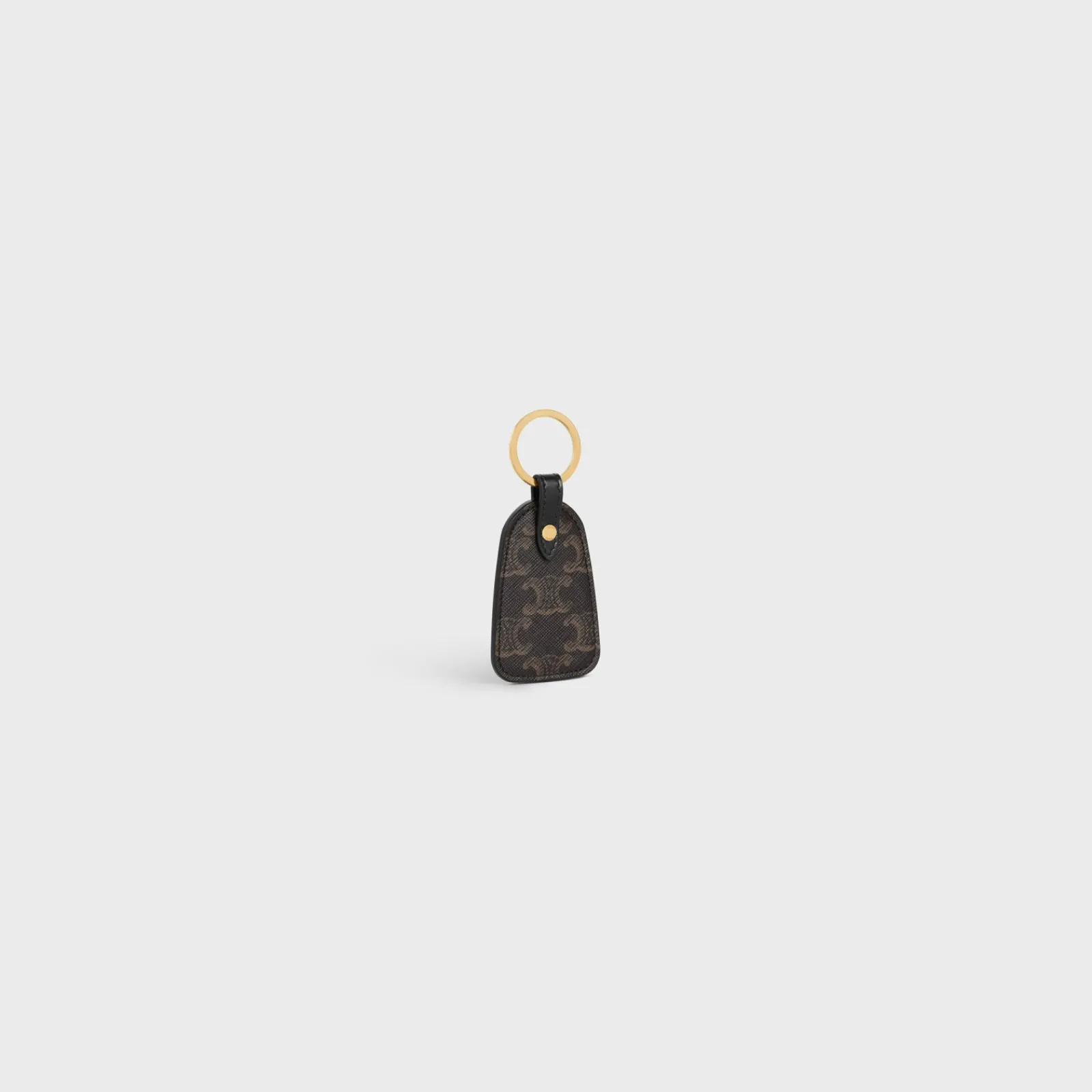 Clearance Key holder in Triomphe canvas and calfskin Women Triomphe Canvas | Categories·Pouches And Tech Accessories