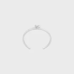 Hot Knot Double Cuff in Brass with Rhodium Finish Women Knot | Categories·Bracelets