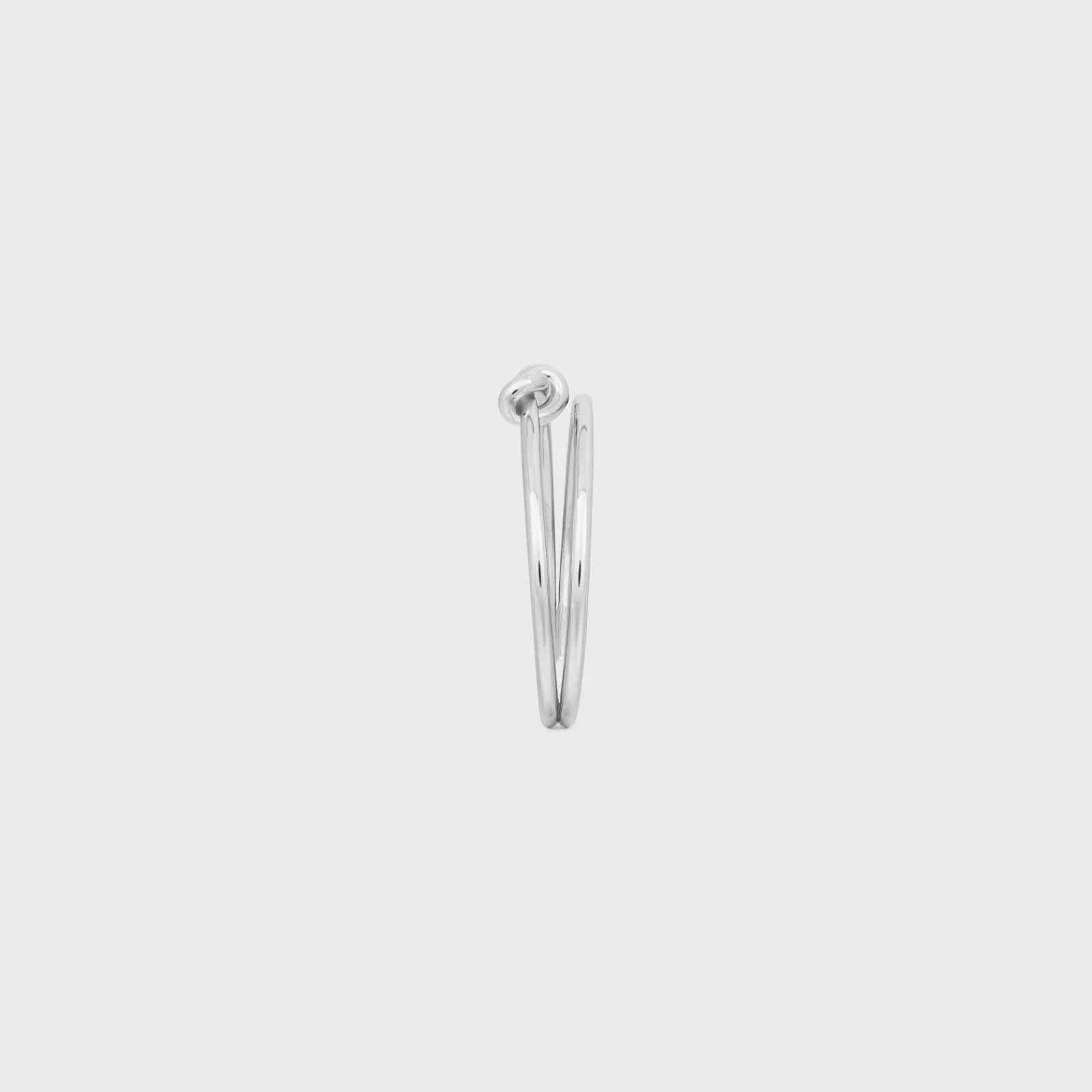 Hot Knot Double Cuff in Brass with Rhodium Finish Women Knot | Categories·Bracelets