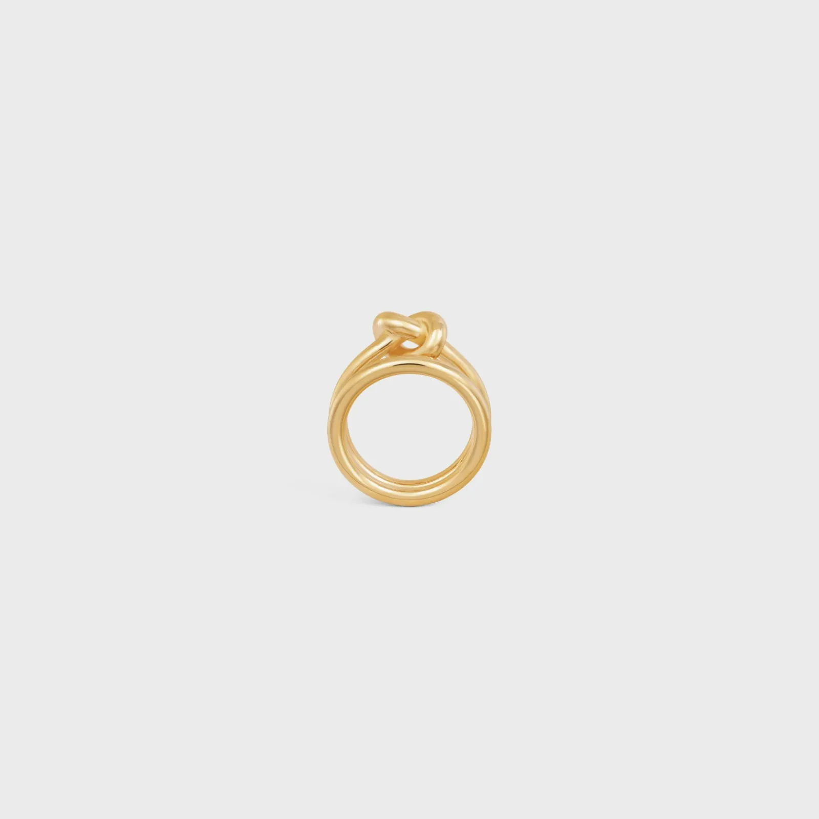 Outlet Knot Double Ring in Brass with Finish Women Knot | Categories·Rings