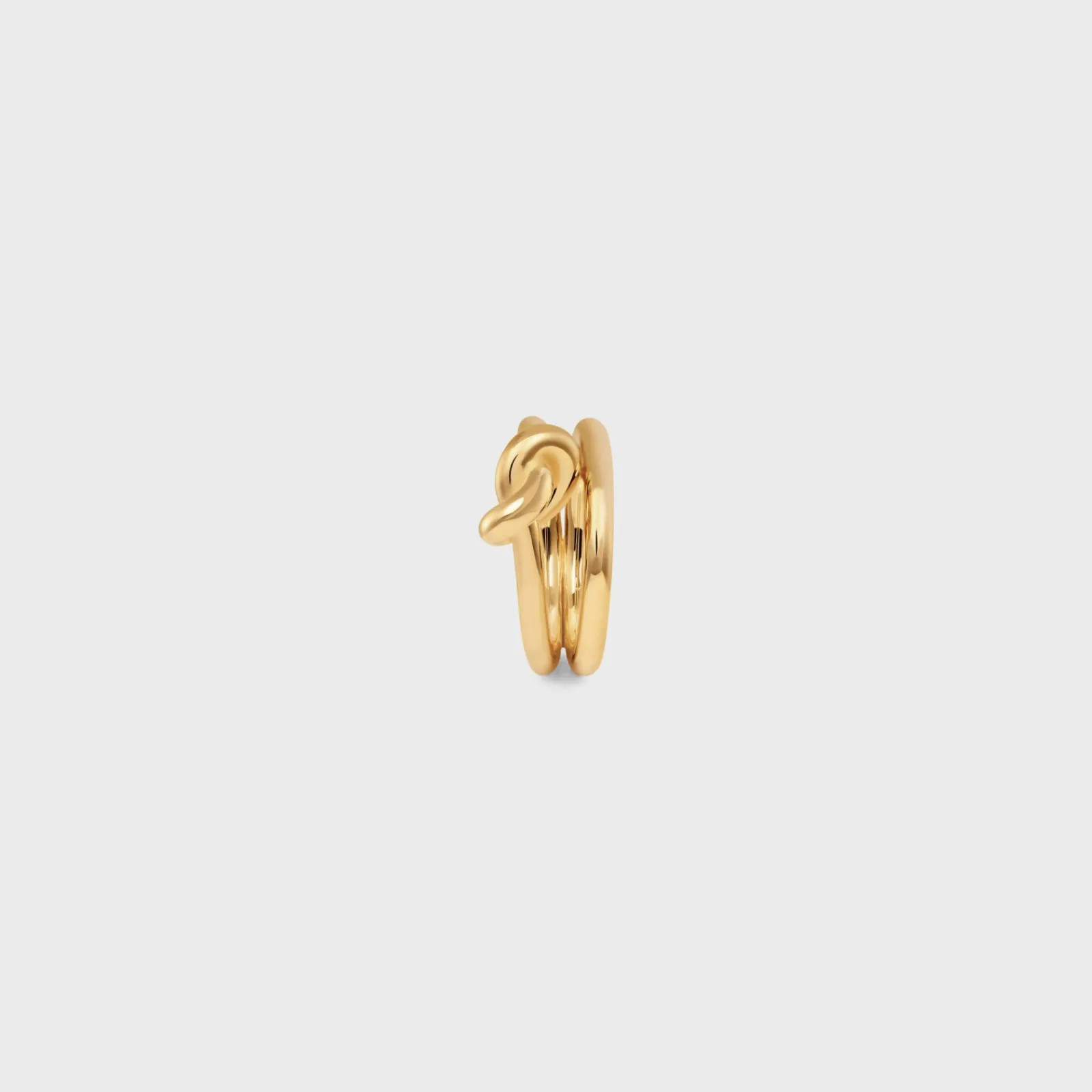 Outlet Knot Double Ring in Brass with Finish Women Knot | Categories·Rings
