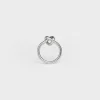 Hot Knot Ring in Brass with Rhodium finish Women Knot | Categories·Rings