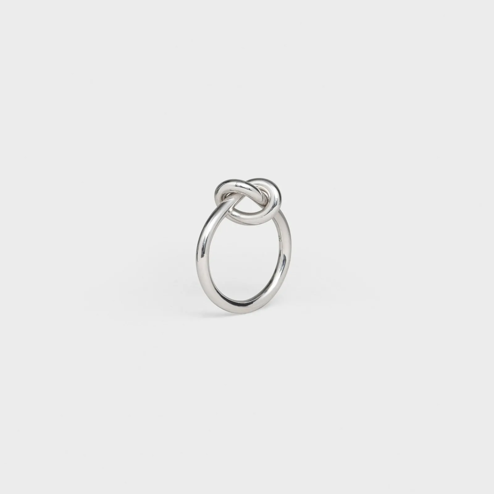 Hot Knot Ring in Brass with Rhodium finish Women Knot | Categories·Rings