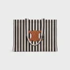 Fashion Large Cabas Thais in STRIPED TEXTILE AND CALFSKIN Women More Lines·Other Lines | Categories·Hobo And Tote Bags