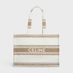 Clearance Large Cabas Thais in STRIPED TEXTILE WITH JACQUARD Women More Lines·Classic Panier | More Lines·Other Lines