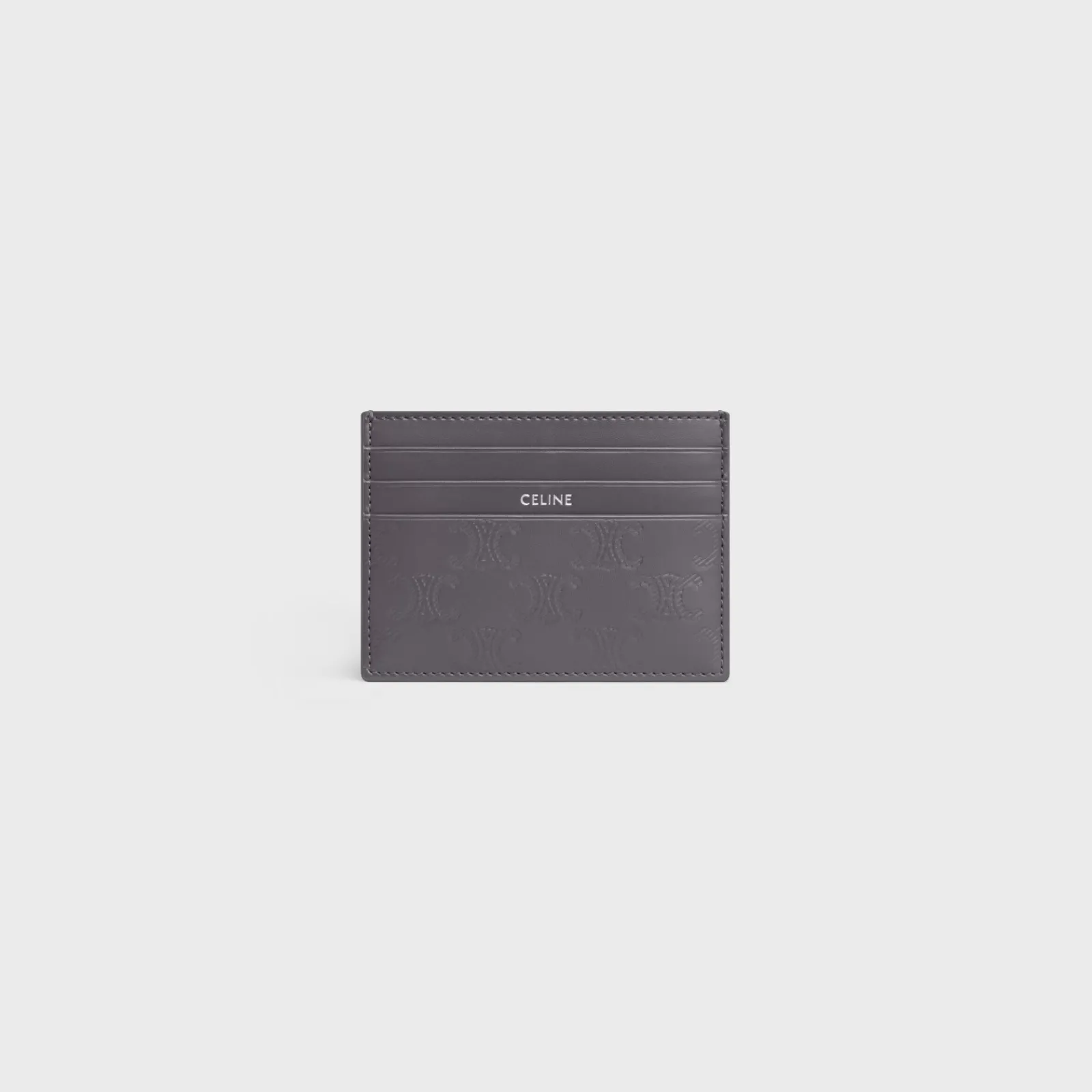 Clearance LARGE CARD HOLDER in Calfskin with triomphe embossed Categories·Oin And Card Holders