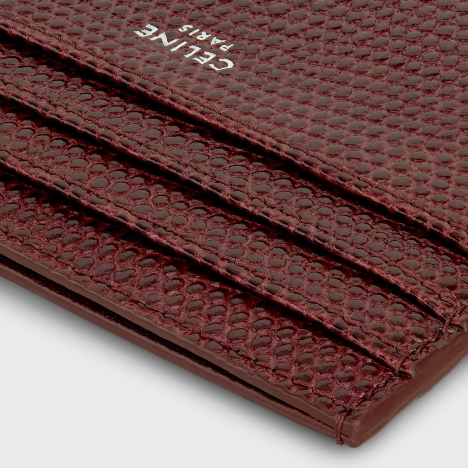 Online LARGE CARD HOLDER in LIZARD EMBOSSED CALFSKIN Essentials | Categories·Oin And Card Holders