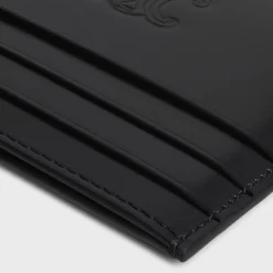 Outlet LARGE CARD HOLDER in Satinated calfskin with triomphe embossed Categories·Oin And Card Holders