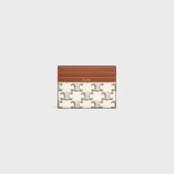 Online LARGE CARD HOLDER in Triomphe Canvas and calfskin Triomphe Canvas | Categories·Oin And Card Holders