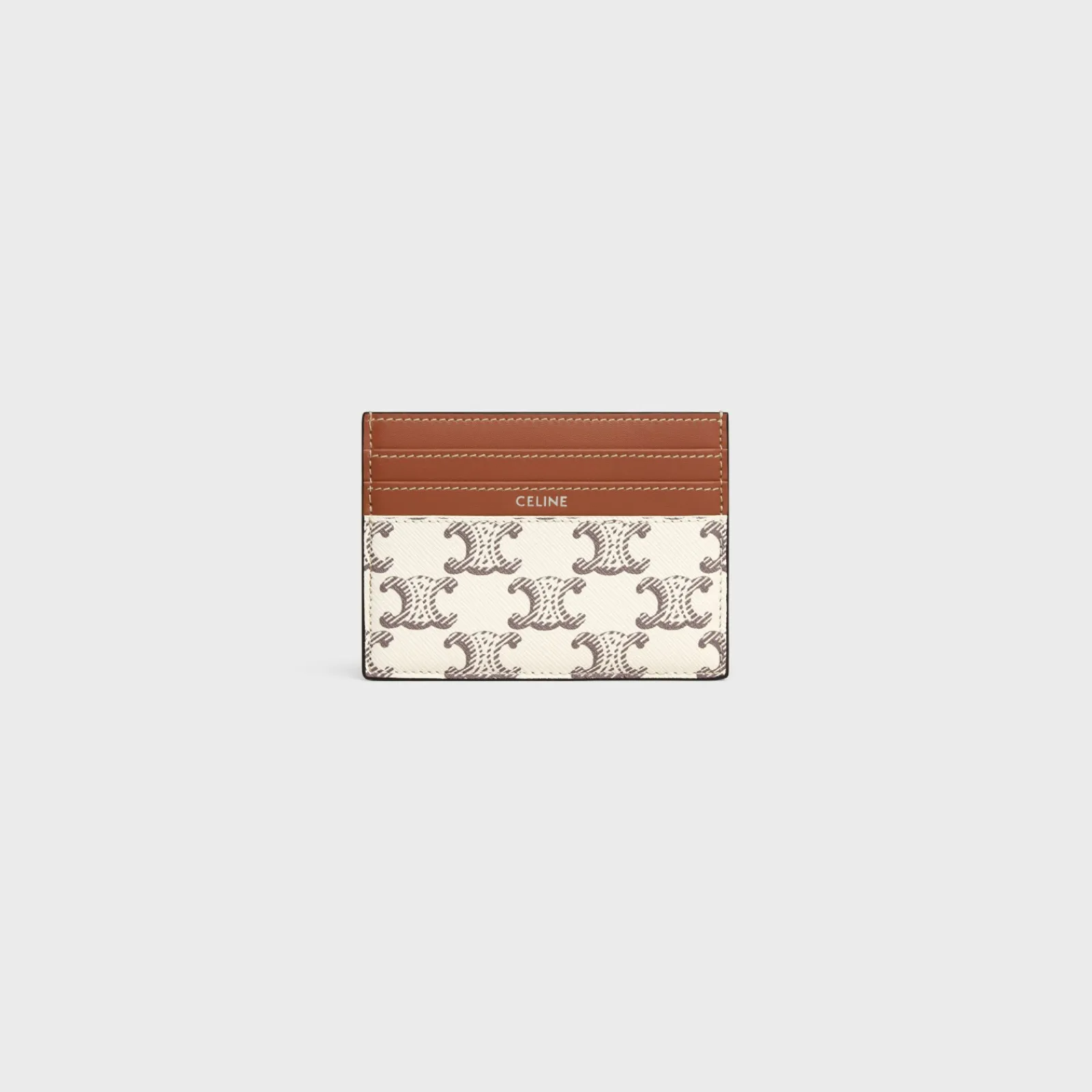 Online LARGE CARD HOLDER in Triomphe Canvas and calfskin Triomphe Canvas | Categories·Oin And Card Holders