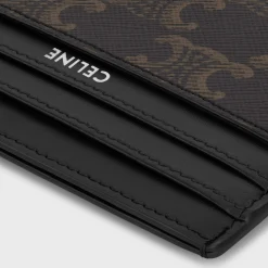 Fashion LARGE CARD HOLDER in TRIOMPHE CANVAS AND CALFSKIN Triomphe Canvas | Essentials
