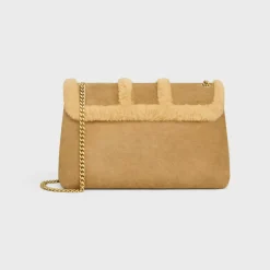 New LARGE VICTOIRE BAG in SUEDE CALFSKIN AND SHEARLING Women More Lines·Celine Victoire | Categories·Cross-Body Bags