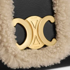 Online LARGE VICTOIRE BAG in CREASED LAMBSKIN AND SHEARLING Women More Lines·Celine Victoire | Categories·Cross-Body Bags
