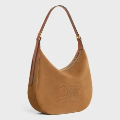 Discount LARGE HELOÏSE CUIR TRIOMPHE BAG in SUEDE CALFSKIN Women More Lines·Cuir Triomphe | Categories·Shoulder Bags
