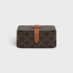 Discount Large Jewels Case in Triomphe Canvas and Calfskin Beauty Accessories | Travel